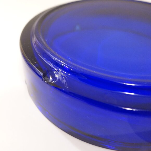 Cobalt Blue Glass Ashtray - Picture 6 of 6